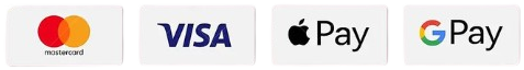 Credit/Debit Card, Apple Pay or Google Pay